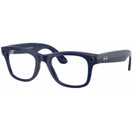 Умные очки Ray-Ban Meta* Wayfarer Gen 2 Shiny Cosmic Blue, Фотохромные линзы Clear to Sapphire Transitions (RW4012), размер L